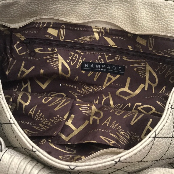 Rampage NWOT Pebbled Gold Faux Leather Bag - Picture 3 of 6